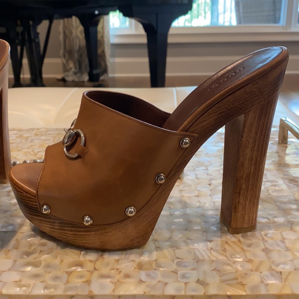 Gucci wooden platform knockouts - Picture 4 of 13
